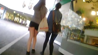 Shorty Shorts Hot Teen Ass Shopping Walking Stalking