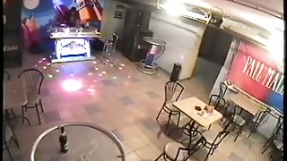 Candid porn video of lewd chick penetrated on the cafe table