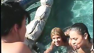 Lusty Lesbians Finger And Insert Toys In Pussies At Pool Outdoor