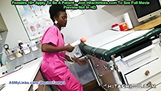 Don't Tell Doc I Cum On The Clock! Nurse Rina Arem Sneaks Into Exam Room, Masturbates With Hitachi!!