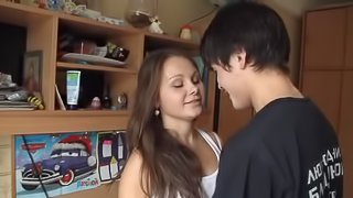 Horny teen couple set desires free