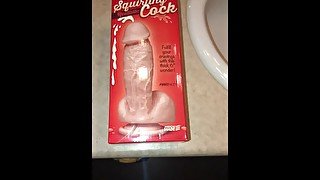 Unboxing, Testing ( Oral Creampie), & Review of Doc Johnson’s Realistic Squirting Dildo