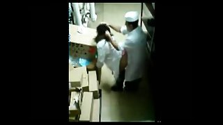 Recording Bakery co workers Through the Security-Cam