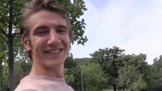 Cute Czech dude getting banged in POV in a hot outdoor vid