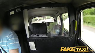 FakeTaxi: Youthful hotty with hot tattoos in backseat creampie