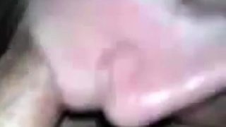 Ruined blonde  gives skillful blowjob and rimjob in pov