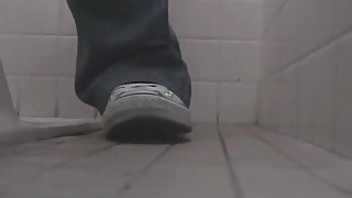 Public toilet cam scenes with amateur pussies closeups
