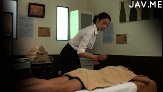 subtle massage actions from voyeur camera