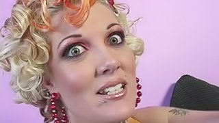 Candy Monroe chokes on a BBC in front of a kinky fellow