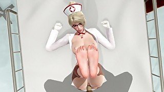 Admire Mercy's feet while you fuck her