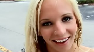 Hot and Horny Blonde Takes Cold Hard Cash For Sex