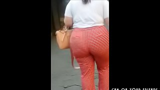 Big asses on the streets of the city