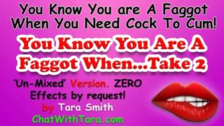 U Know U R A Faggot When... Un-Mixed Version by Request. Tara Smith Erotica