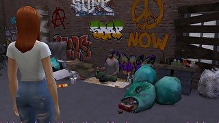 DDSims - teen fucks a homeless man - Sims 4