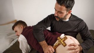 Taboo priest fuck scene with Ryan Jacobs and Teddy Torres