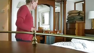 Hidden camera cauth a sexy grandma in her room after bath,!holy fuck!