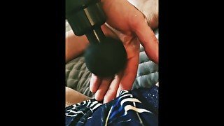 Massage gun - Dry Hump INTENSE Finger Fuck