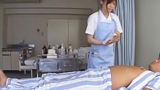 Miyu Only Does Her Nurse Duty To Get To Suck Cock
