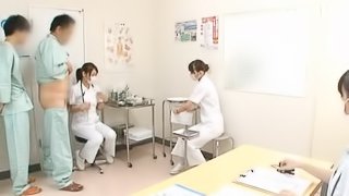 Japanese Nurses Give Great Handjobs In A Doctor's office