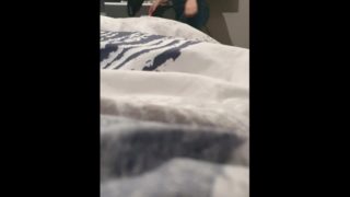 Step mom pulls out bra for fuck and cum on her big tits step son 