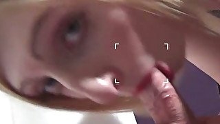 Sizzling hot blonde Emma Foxx knows how to give a perfect blowjob