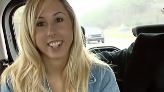 Horny Blonde Gets Her Shaved Pussy Drilled In Car Fucking Reality