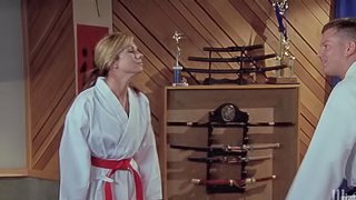 Sexy Kirsten Pric gets fucked by her Karate instructor