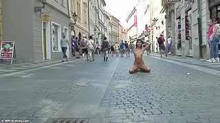 Sweet Teen Drahomira Naked In Public