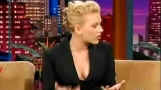 Scarlett Johansson's Incredibly Hot Cleavage At Jay Leno's Show