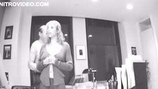 Busty Blonde Babe Jill M. Simon Gets Fucked From Behind In an Office