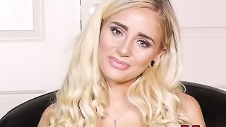 Blonde shaved teen pussy fucked