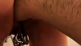 Kinky wife has her lover fisting her anal hole from behind