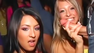 Sluts are sucking dicks in the night club