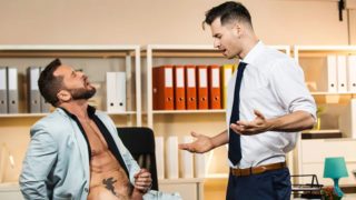 Office anal scene with Lukas Daken and Tyler Berg