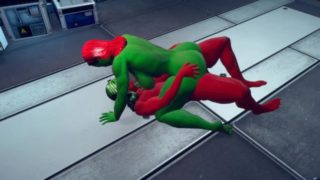 RED and GREEN fuck