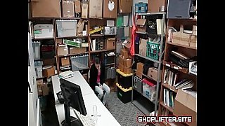 Crazy Shoplifting Amateure Backroom Spy-Cam Sex