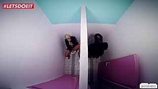 LETSDOEIT - German SECRETARY Celina Davis Fucked by BOSS On The Toilet