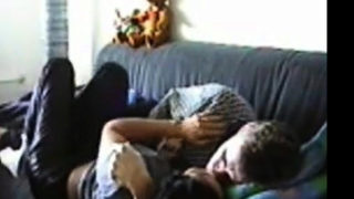 couch fucking our Brazilian nanny on hidden camera