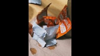 Hot sexy slappy packet in gangbang gets facial and creampied by multiple sloppy packets