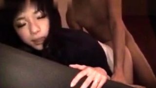 Slim Asian teen loves doggystyle sex