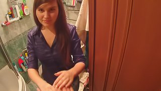 Pretty Teen With A Shaved Pussy Enjoying A Hardcore Missionary Style Fuck