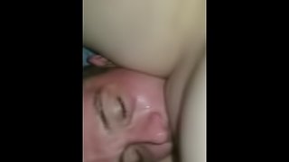 Girlfriend pisses in my mouth, then fucks my face till she squirts