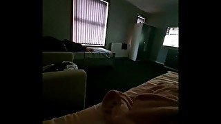 Step mom caught step son masturbate and jerk off on her tits