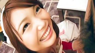 Cock-sucking cutie Megumi Shino