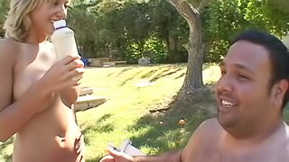 Hardcore outdoor food fetish sex clip with Jasmine Tame