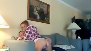 Sexy Blonde Girl Sucking And Fucking Her Boyfriend In A Homemade Video