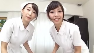 Japanese nurses want to make a fellow's dick stiff