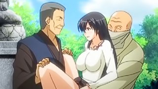 Hentai girl double penetration in the outdoor