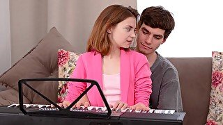 The first-class anal porn on the sofa with a cute Bella Gray