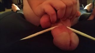 CBT degrading licking cock like a pussy!!